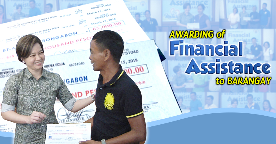 29 barangay, tumanggap ng financial assistance mula sa Provincial Government of Nueva Ecija