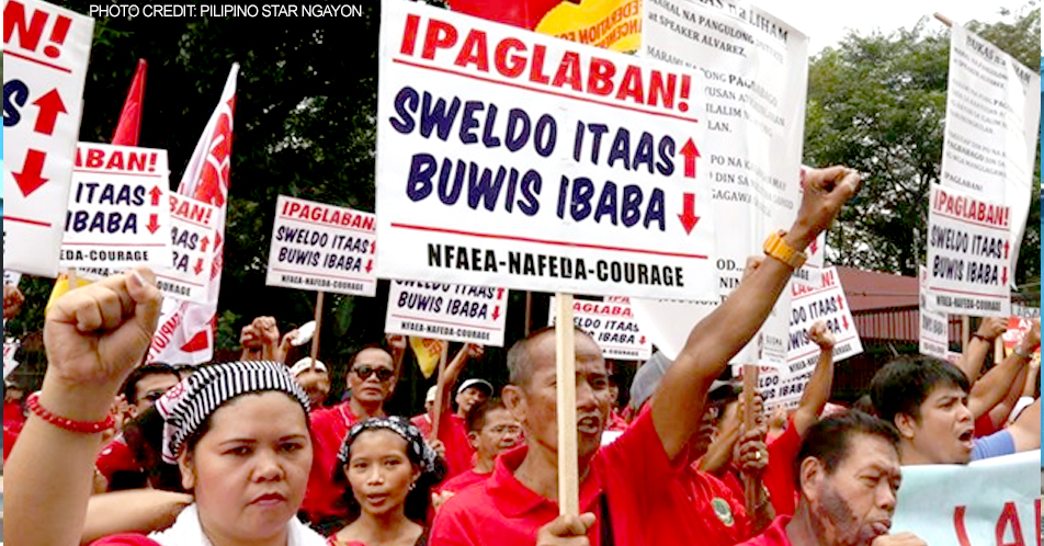 Minimum wage ng mga manggagawa sa Private Sector, pinatataas ng P600