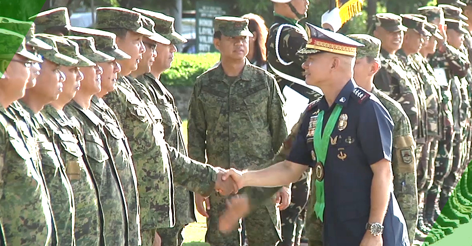 PNP Chief Oscar Albayalde, dumalaw sa Fort Magsaysay