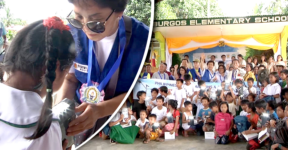 GPF, naghandog ng  solar lights at gamit eskwela sa Burgos, Carranglan