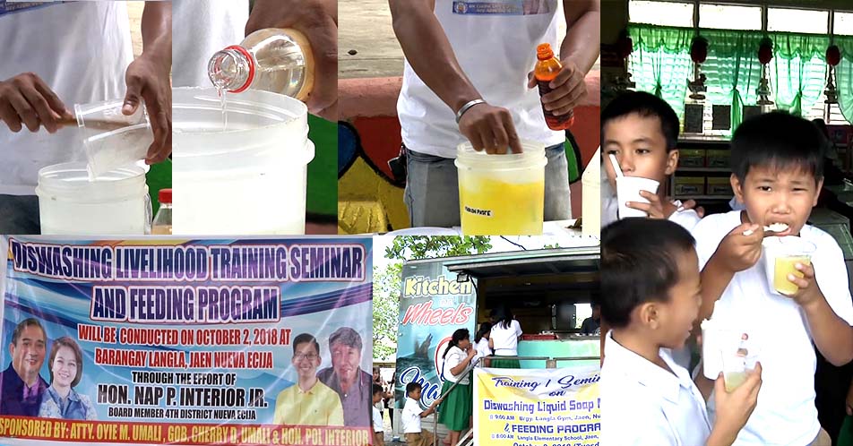 Paggawa ng dishwashing liquid at fabric conditioner, itinuro sa mga residente ng Jaen