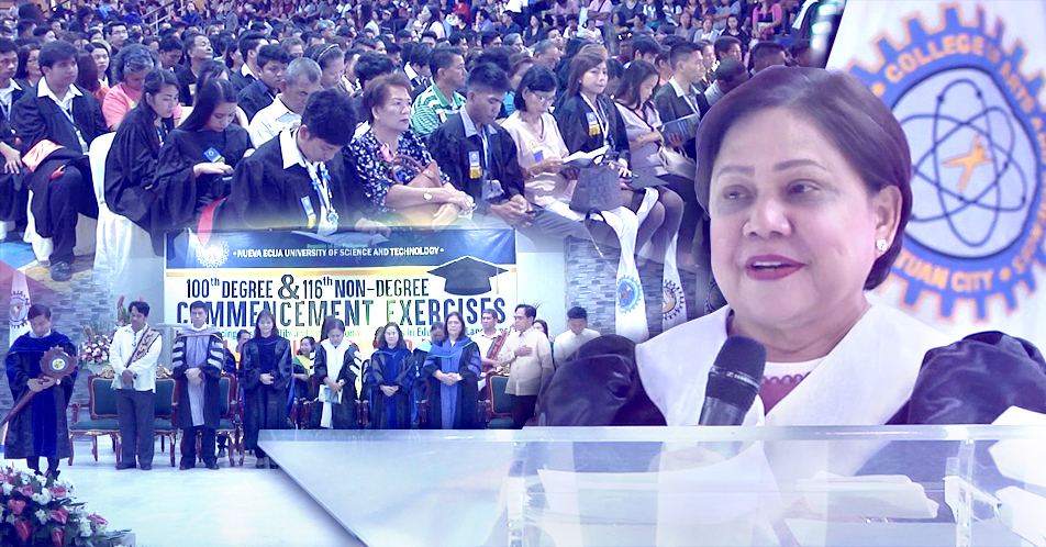 100th Degree and 116th Non-Degree Commencement Exercises ng NEUST dinaluhan ni Senator Villar