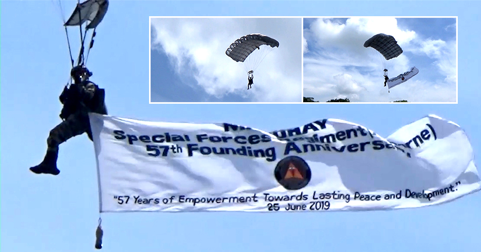 Skydiving Exhibition, isa sa highlights ng 57th Founding Anniversary ng Special Forces Regiment Airborne