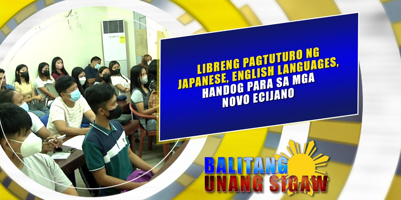 Libreng pagtuturo ng Japanese, English languages, handog para sa mga Novo Ecijano