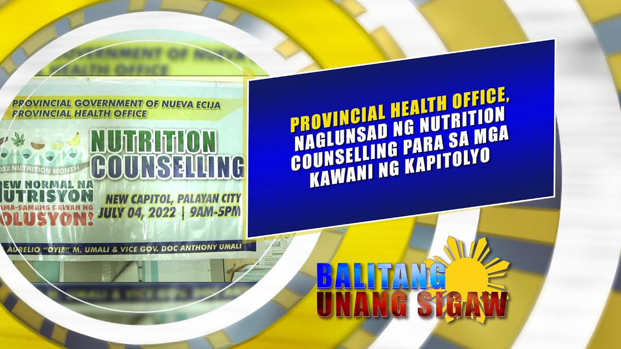 PHO, NAGLUNSAD NG NUTRITION COUNSELLING PARA SA MGA KAWANI NG KAPITOLYO