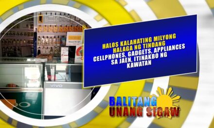 Halos P500,000 na tindang cp, gadgets, appliances sa Jaen, itinakbo ng kawatan