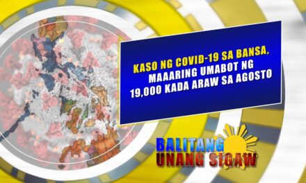 Kaso ng COVID 19 sa bansa, maaaring umabot ng 19,000 kada araw sa Agosto