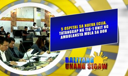 5 ospital sa Nueva Ecija, tatanggap ng tig 1 unit ng ambulansya mula sa DOH