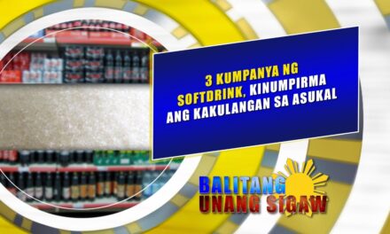 Tatlong kumpanya ng softdrinks, kinumpirma ang kakulangan sa asukal